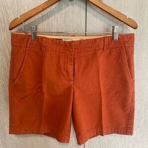 J. Crew Women's Burnt Orange Chino Shorts